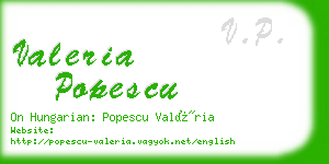 valeria popescu business card